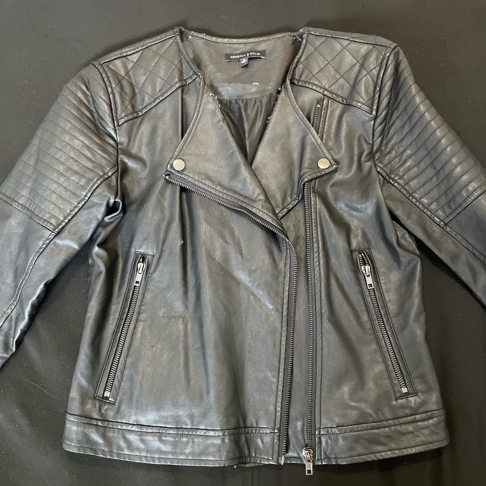 Kendall + Kylie Black Leather Jacket
